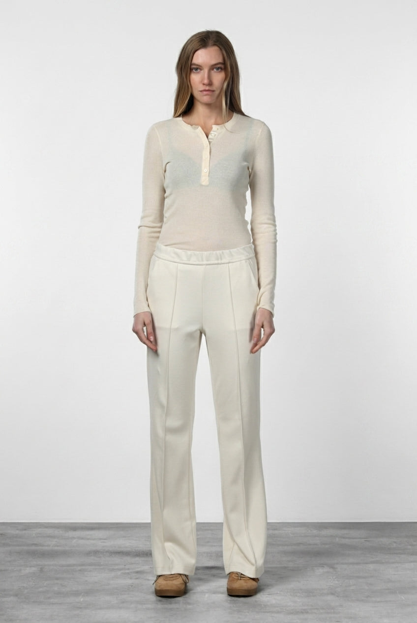 Easy Straight pantalone chino donna in jersey straight fit