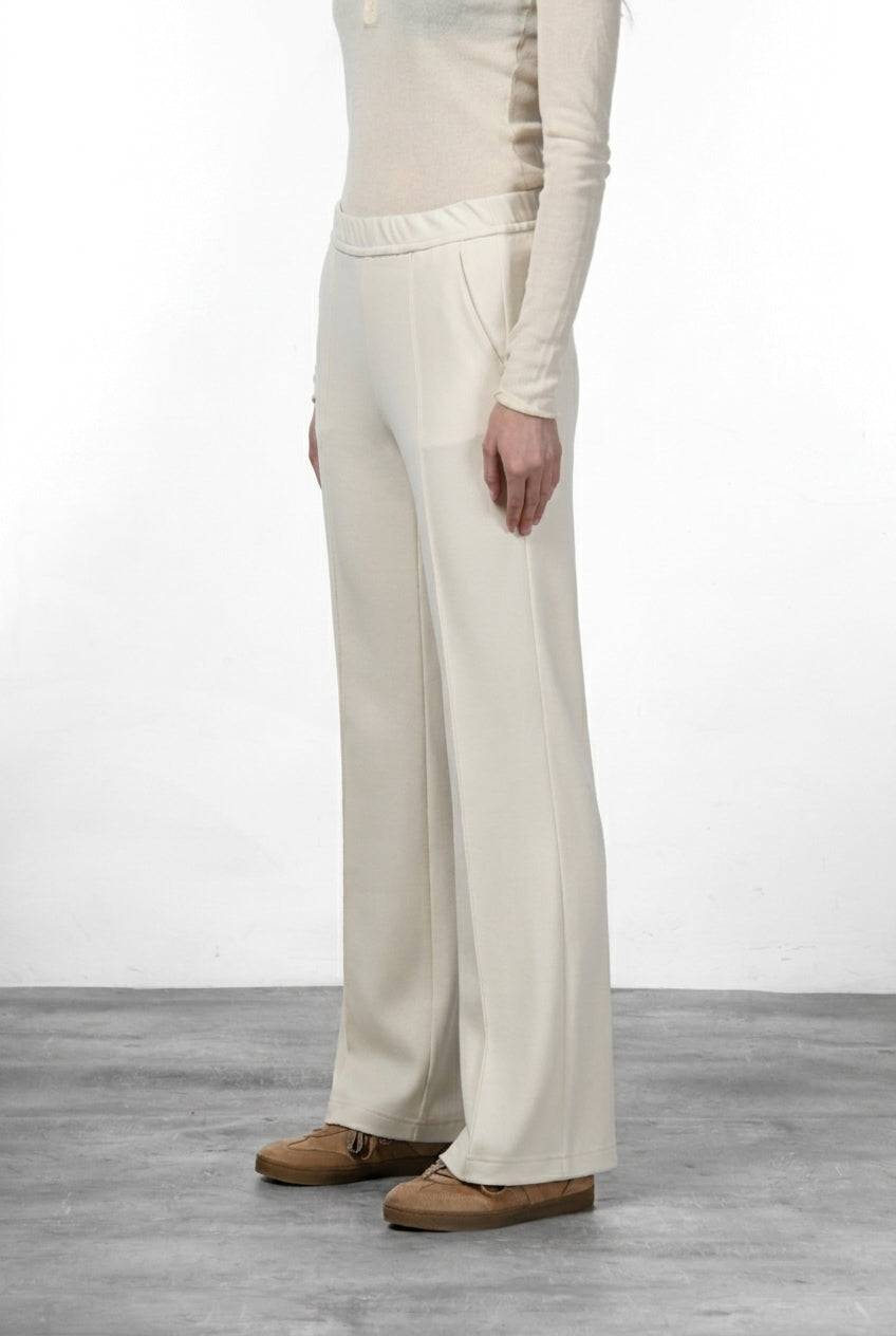 Easy Straight pantalone chino donna in jersey straight fit