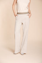 Foto 1 Easy Straight Elax pantalone chino donna in jersey con stampa geometrica straight fit
