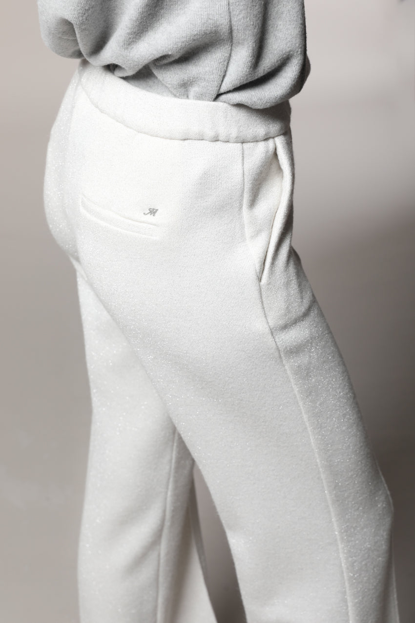 Easy Straight pantalone chino donna in jersey con lurex straight fit