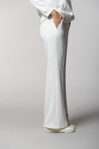 Easy Straight pantalone chino donna in jersey con lurex straight fit