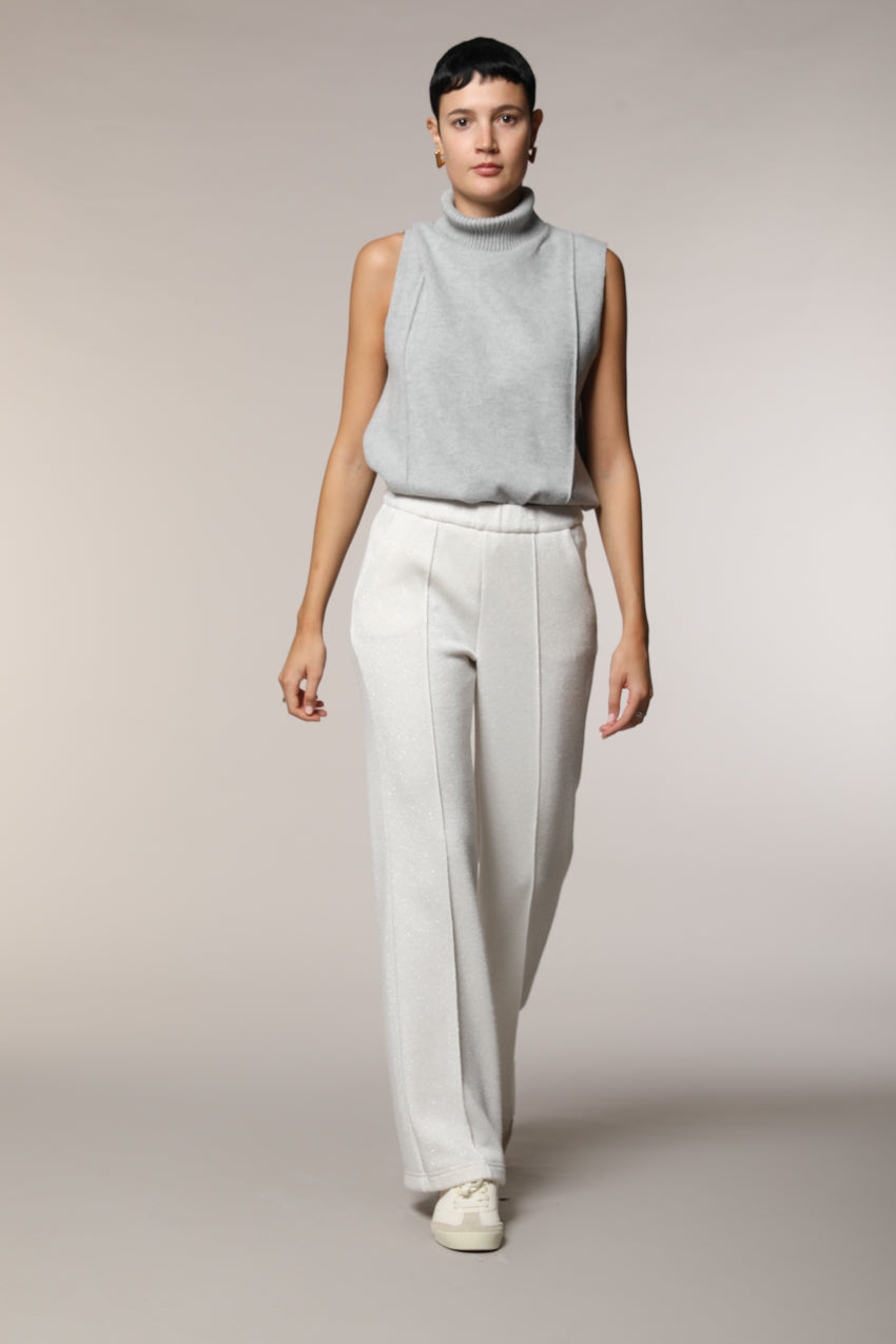 Easy Straight women’s chino pants in jersey with lurex straight fit