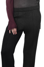 Easy Straight pantalone chino donna in jersey lurex effetto maglia straight fit