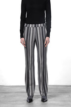Easy Straight pantalone chino donna in jacquard straight fit