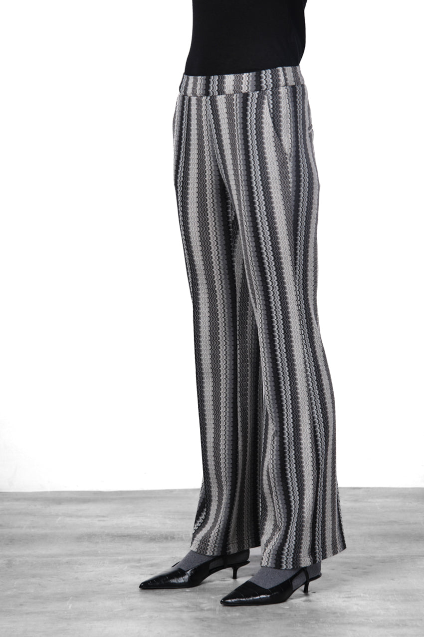 Easy Straight pantalone chino donna in jacquard straight fit