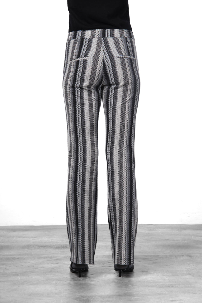 Easy Straight pantalone chino donna in jacquard straight fit