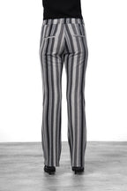Easy Straight pantalone chino donna in jacquard straight fit