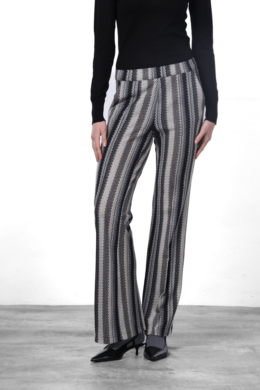 Easy Straight pantalone chino donna in jacquard straight fit
