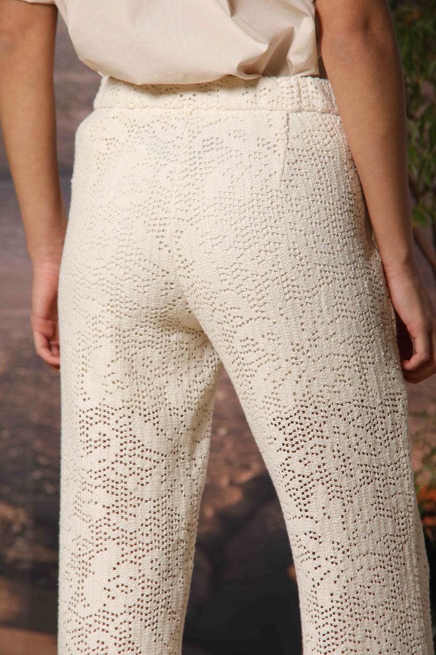 Easy Straight Summer pantalón chino mujer en crochet straight fit