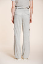Easy Straight pantalon cargo jogger femme en tricot lurex straight fit