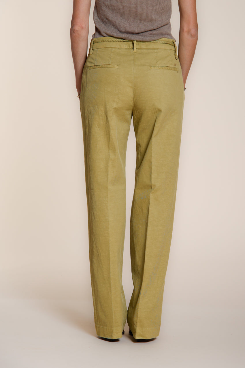 New York Straight women's chino pants in cotton and linen twill straight fit