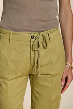 New York Straight women's chino pants in cotton and linen twill straight fit