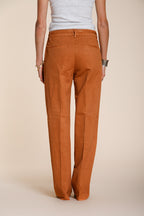 New York Straight women's chino pants in cotton and linen twill straight fit