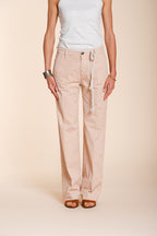 New York Straight pantalon chino femme en twill de coton et lin straight fit