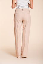 New York Straight pantalon chino femme en twill de coton et lin straight fit