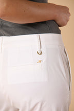 New York Cropped pantalón chino mujer en gabardina straight fit