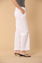 New York Cropped pantalón chino mujer en gabardina straight fit