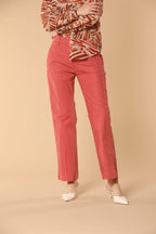 New York Cropped pantalones chinos para mujer de gabardina straight fit 