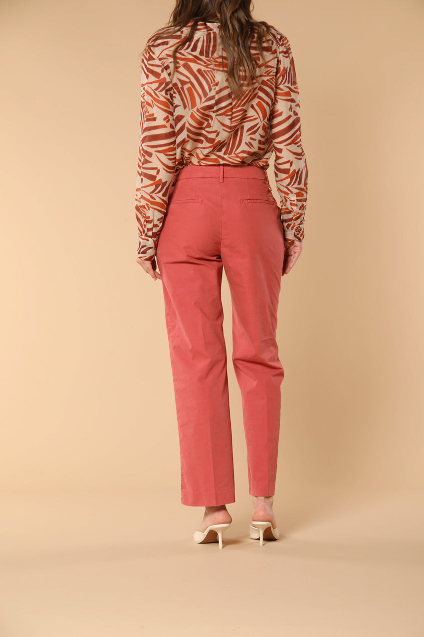 New York Cropped pantalones chinos para mujer de gabardina straight fit 