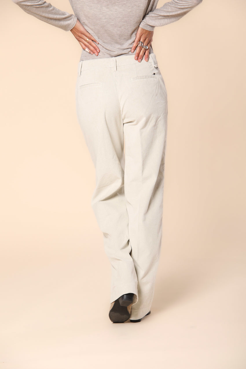 New York Straight Damen Chino-Hose aus Kord-Samt Straight Fit