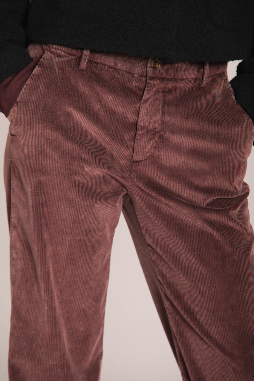 Foto 2 New York Straight pantalone chino donna in velluto a coste straight fit