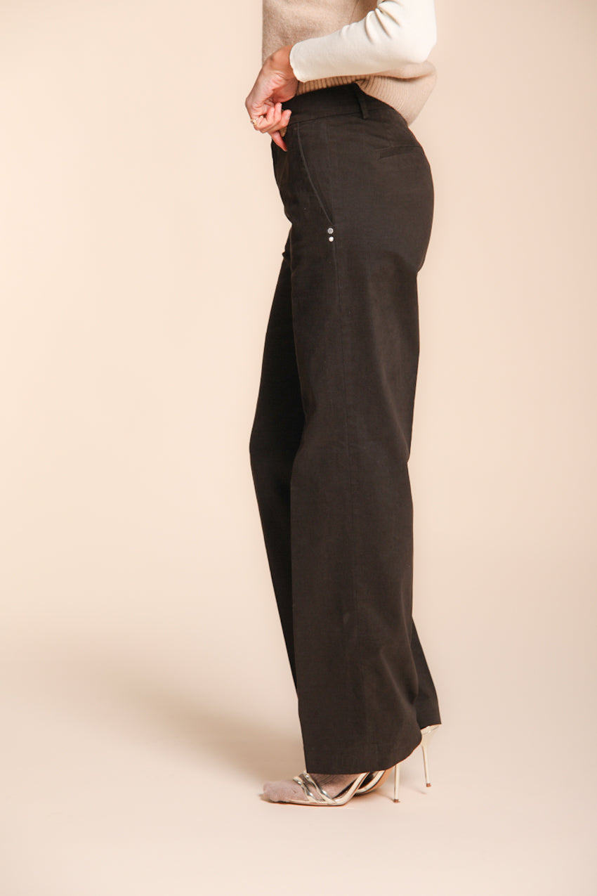 Foto 3 New York Straight pantalone chino donna in gabardina straight fit