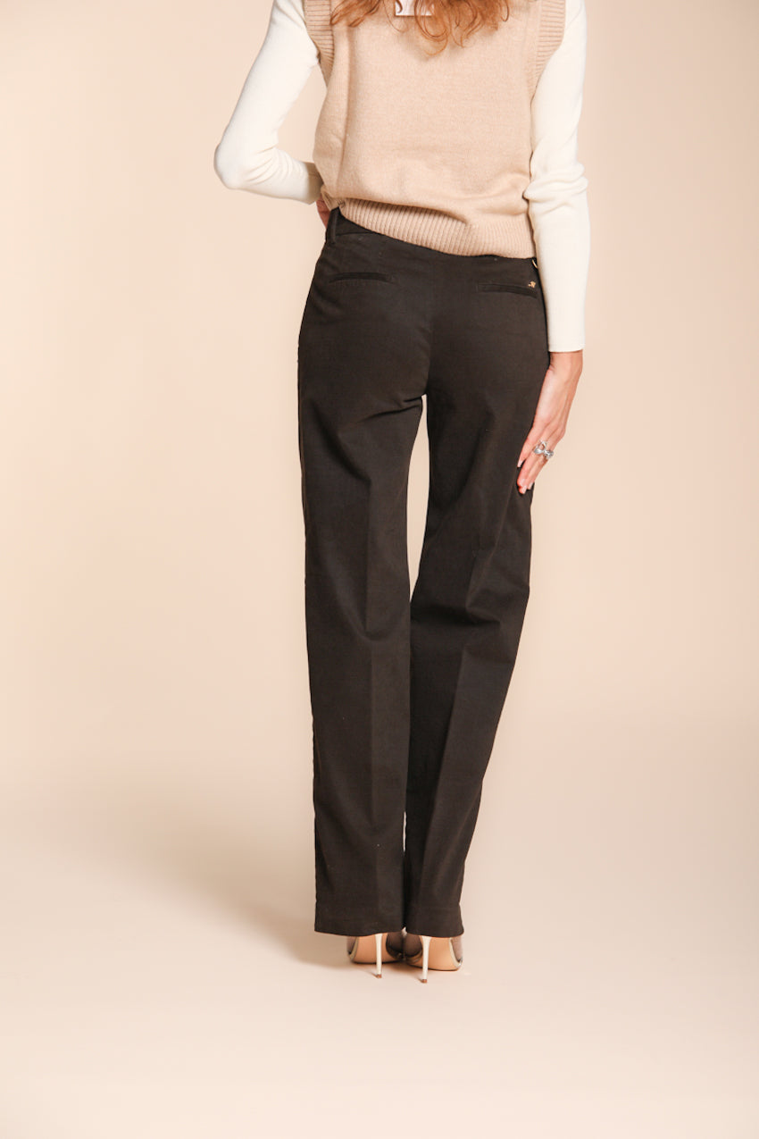Foto 4 New York Straight pantalone chino donna in gabardina straight fit