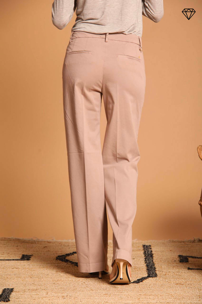 Immagine 4 pantalone chino donna in gabardina modello New York Straight straight fit