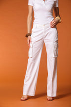 Victoria pantalón cargo mujer en modal straight fit