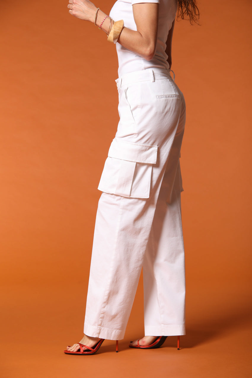 Victoria pantalón cargo mujer en modal straight fit