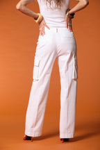 Victoria pantalón cargo mujer en modal straight fit