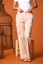 Victoria pantalón cargo mujer en modal straight fit