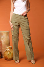 Victoria pantalón cargo mujer en modal straight fit