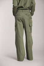 Foto 5 New York Wide Pinces cargo pantalone cargo donna in gabardina wide leg fit
