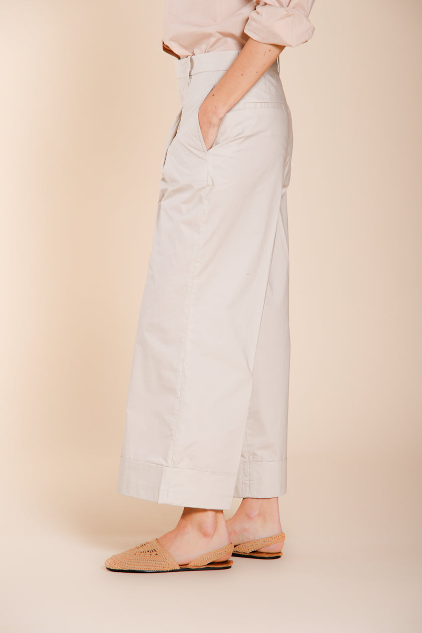 New York Wide women's chino pants in parachute canvas wide leg