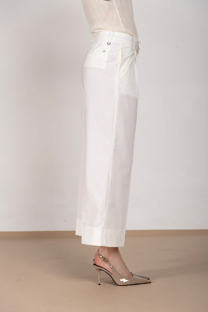 New York Wide women's chino pants in parachute canvas wide leg