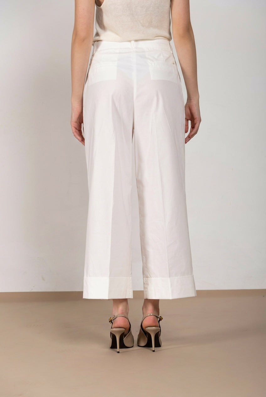 New York Wide women's chino pants in parachute canvas wide leg