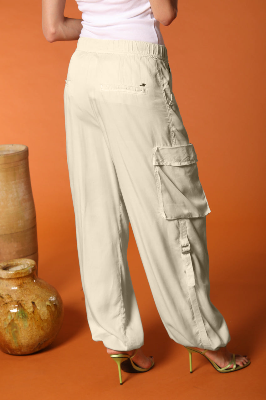 Francis pantalón cargo jogger mujer en algodón modal wide leg