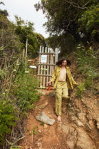 Francis Hose Cargo Damen aus Twill wide leg