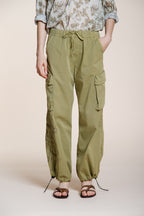 Francis Hose Cargo Damen aus Twill wide leg