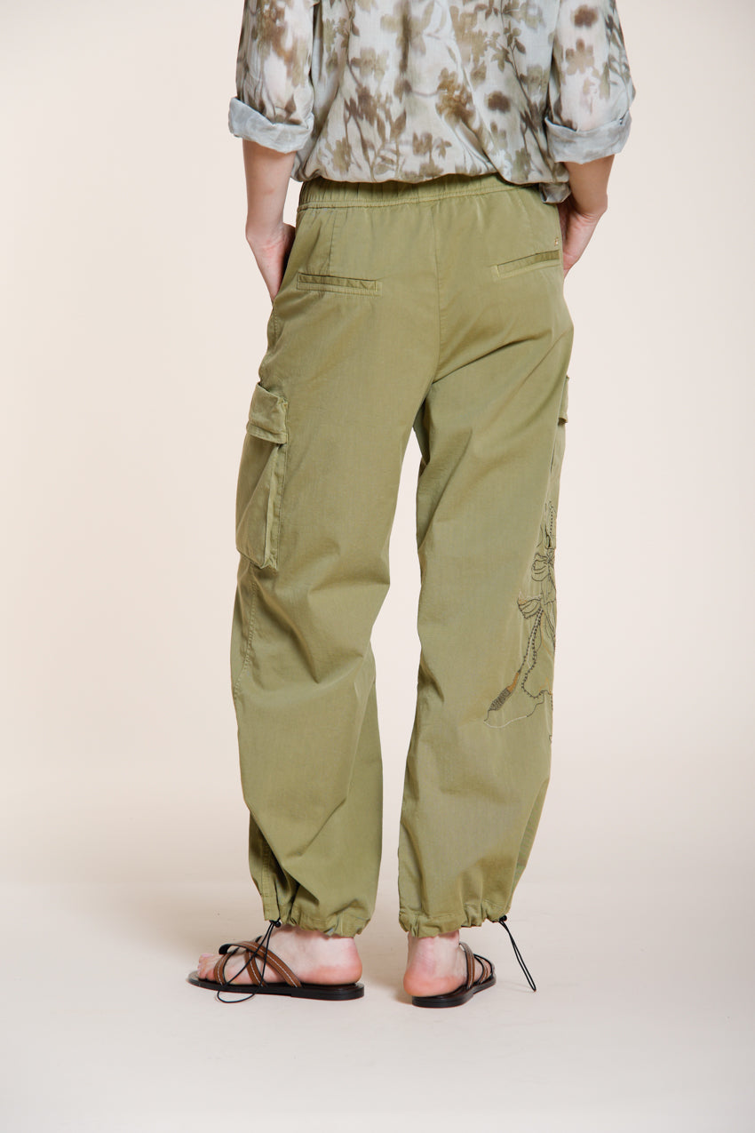 Francis Hose Cargo Damen aus Twill wide leg