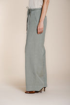 New York Studio women's chino pants in cotton and linen twill straight fit