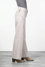 New York Studio Damen-Chinohose aus Satin, Straight Fit