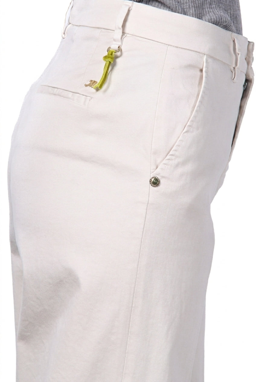 New York Studio Damen-Chinohose aus Satin, Straight Fit