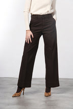 New York Studio Damen-Chinohose aus Satin, Straight Fit
