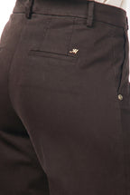 New York Studio Damen-Chinohose aus Satin, Straight Fit