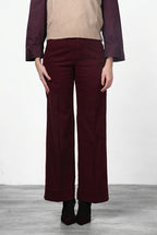 New York Studio pantalón chino de mujer en raso straight fit