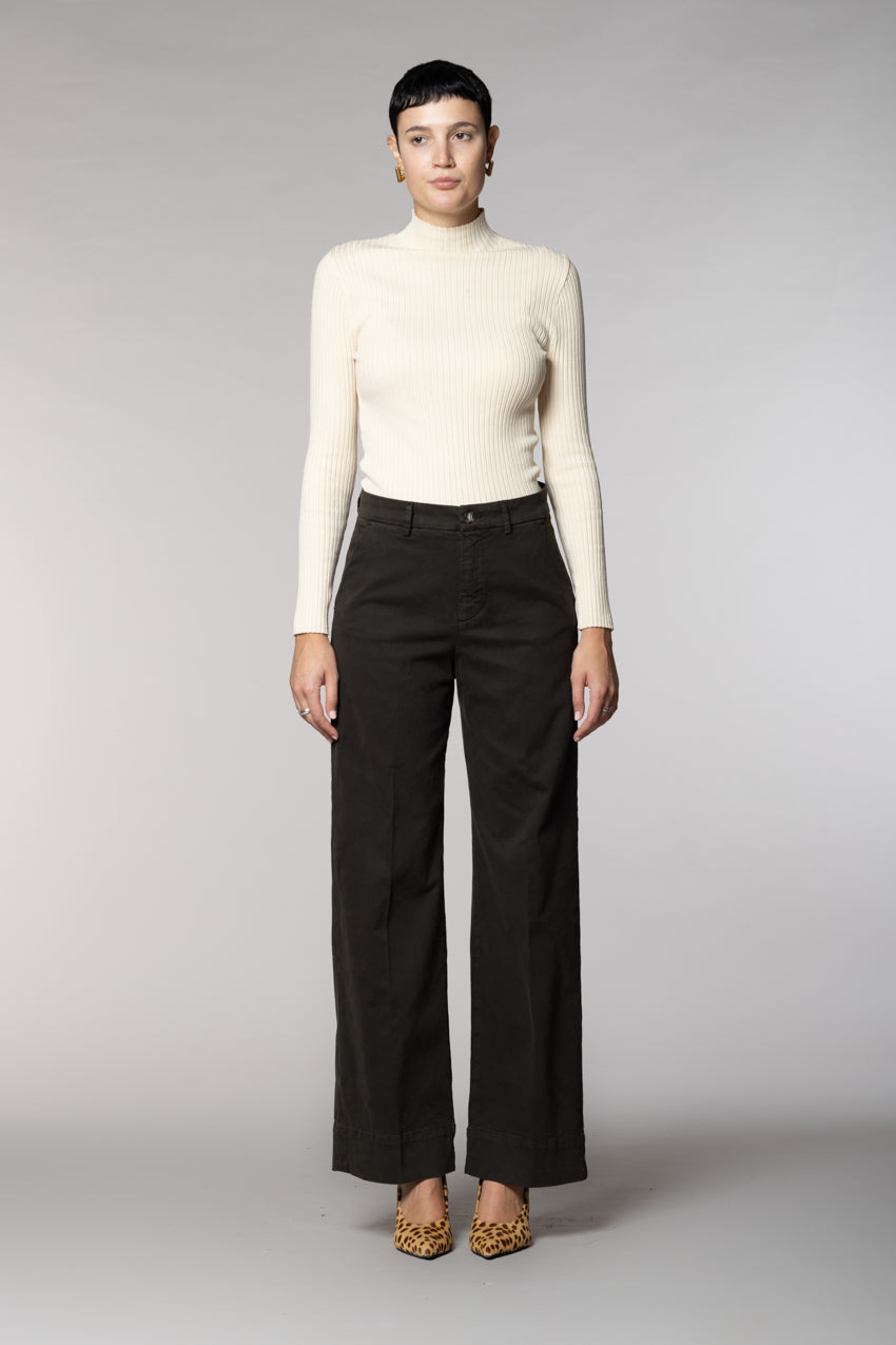New York Studio women’s chino pants in cotton-wool blend wide leg