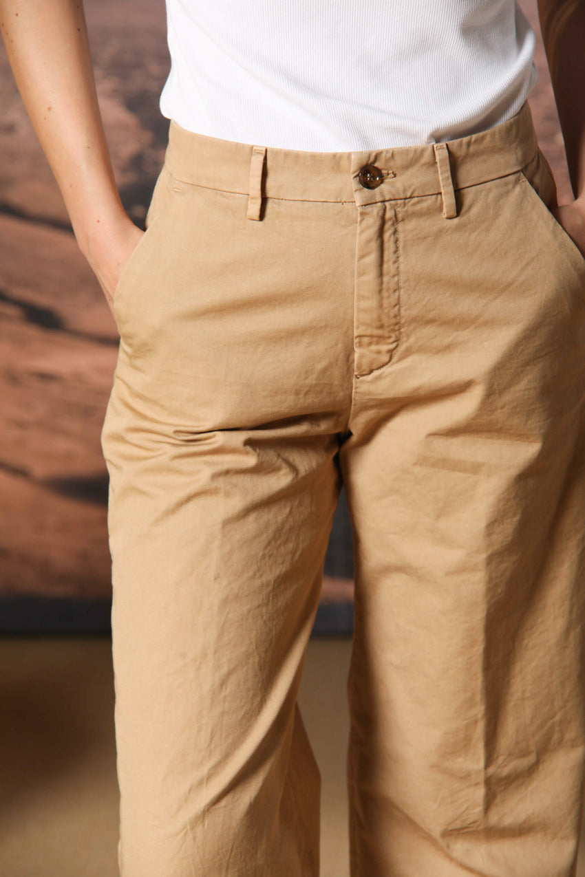 New York Studio women's Chino Pants in cotton twill wide leg