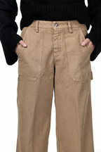 Dallas Wide women’s chino pants in canvas with straight fit